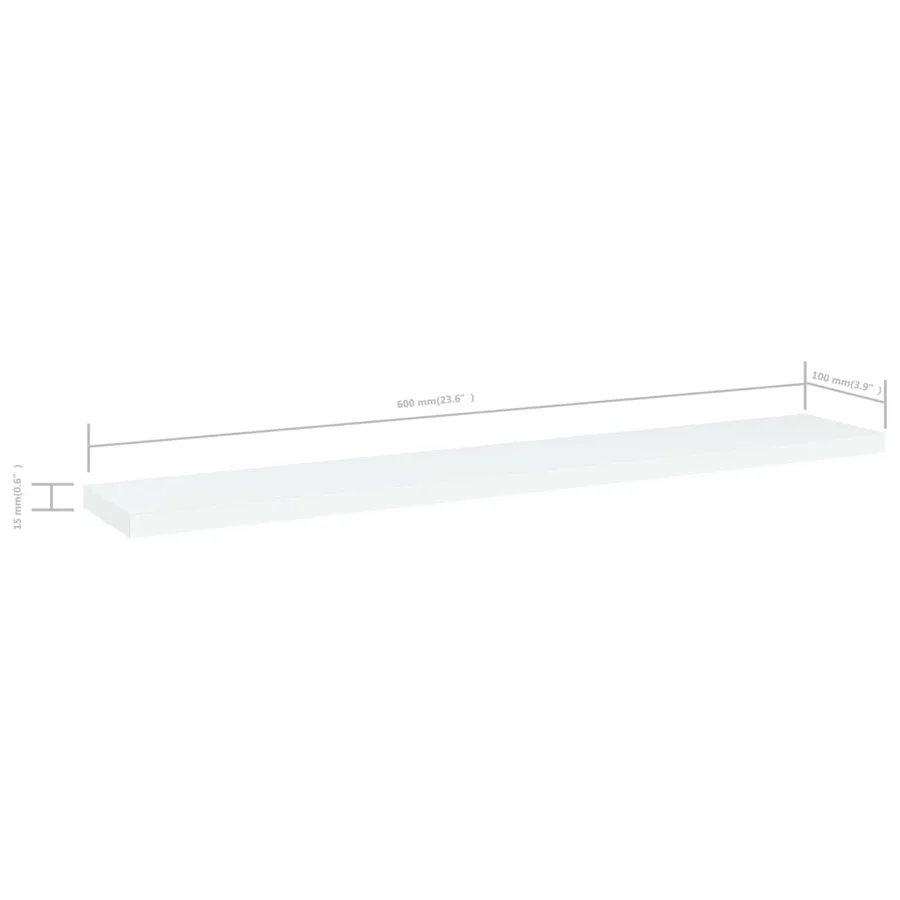 Panneaux de bibliothèque 4 pcs blanc bois d’ingénierie - 5
