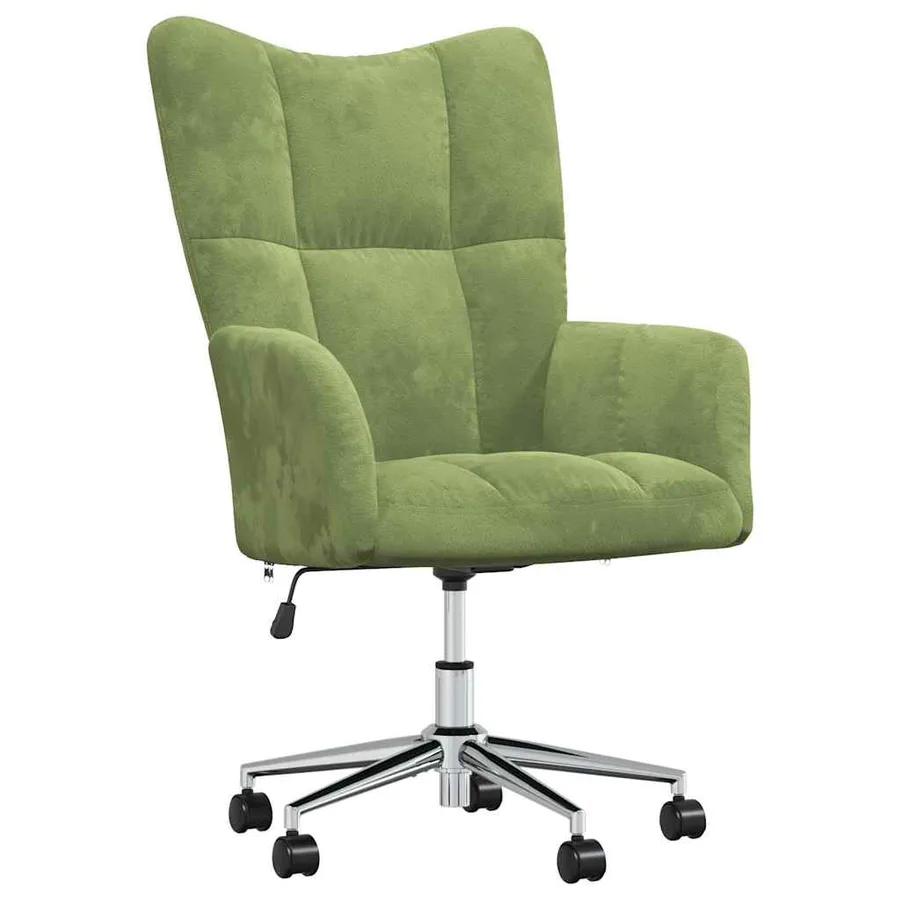 Chaise de relaxation Vert clair Velours - 2