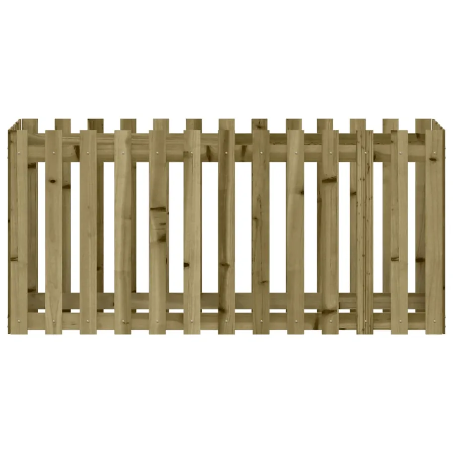 Lit surélevé de jardin design de clôture bois de pin imprégné - 5