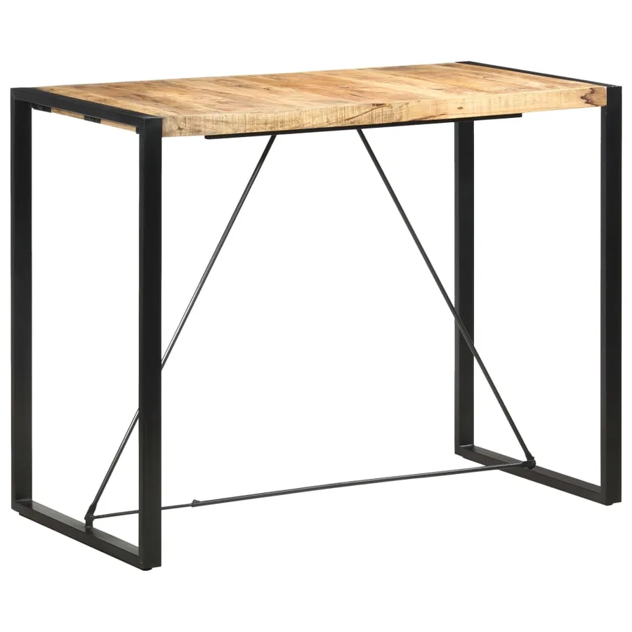 Table de bar 140x70x110 cm Bois de manguier massif - 8