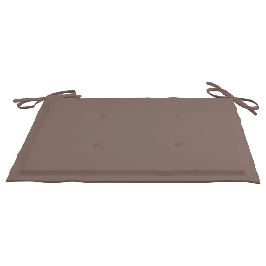 Chaises de jardin et coussins lot de 6 Bois acacia massif Gris - 14