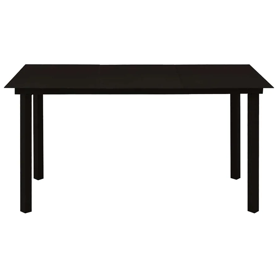 Ensemble à manger d'extérieur 7 pcs résine tressée et verre - 11