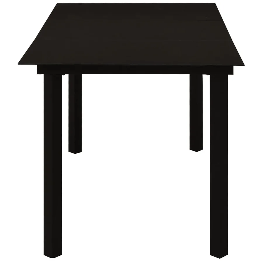 Ensemble à manger d'extérieur 7 pcs résine tressée et verre - 12
