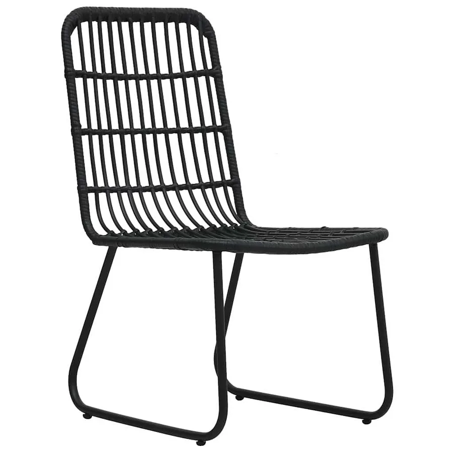 Ensemble à manger d'extérieur 7 pcs résine tressée et verre - 4