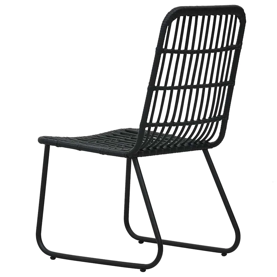 Ensemble à manger d'extérieur 7 pcs résine tressée et verre - 7