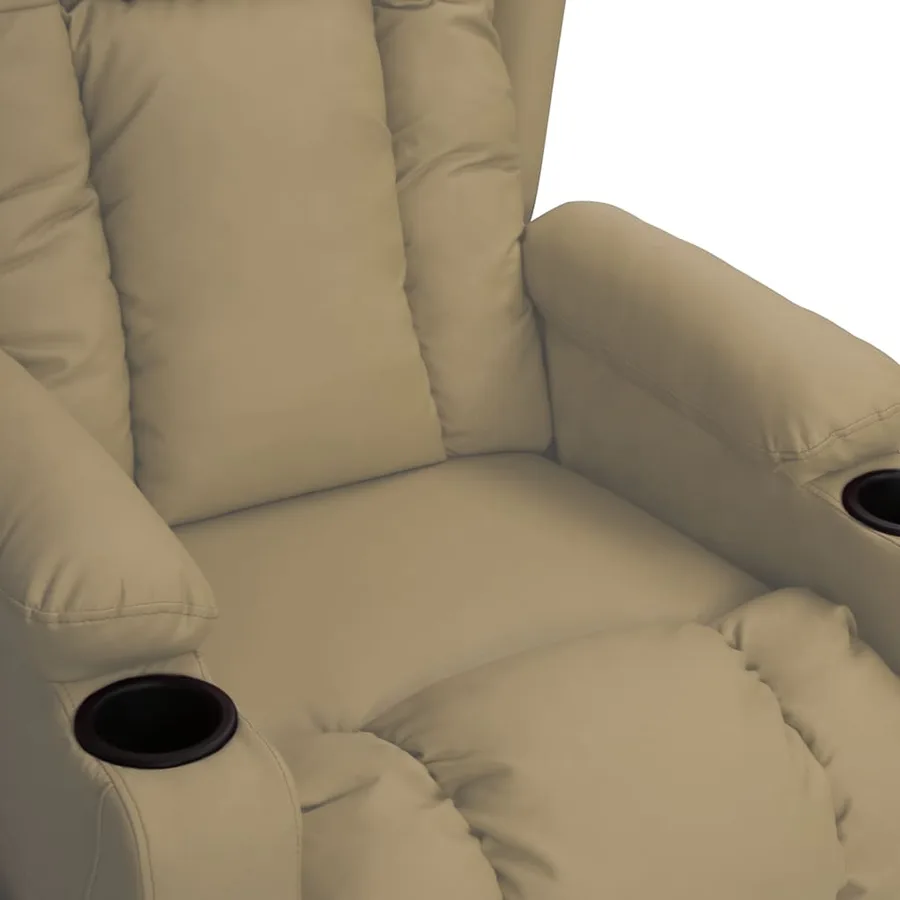 Fauteuil inclinable Cappuccino Similicuir - 5