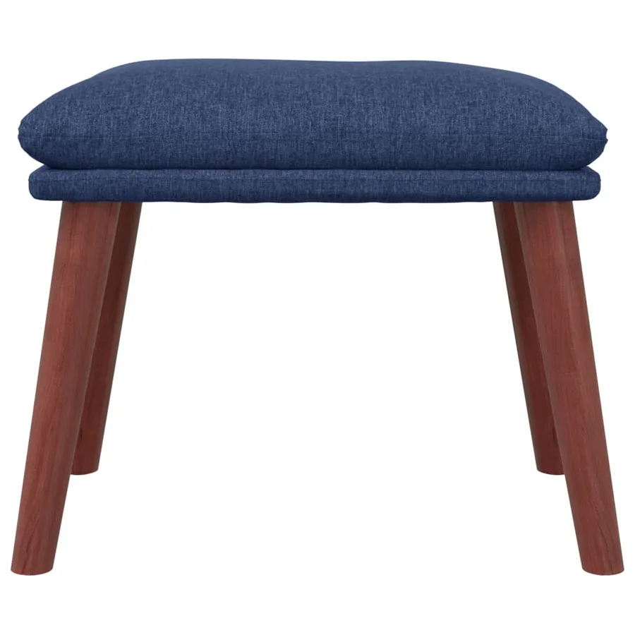 Repose-pied Bleu 45x29,5x35 cm Tissu - 3