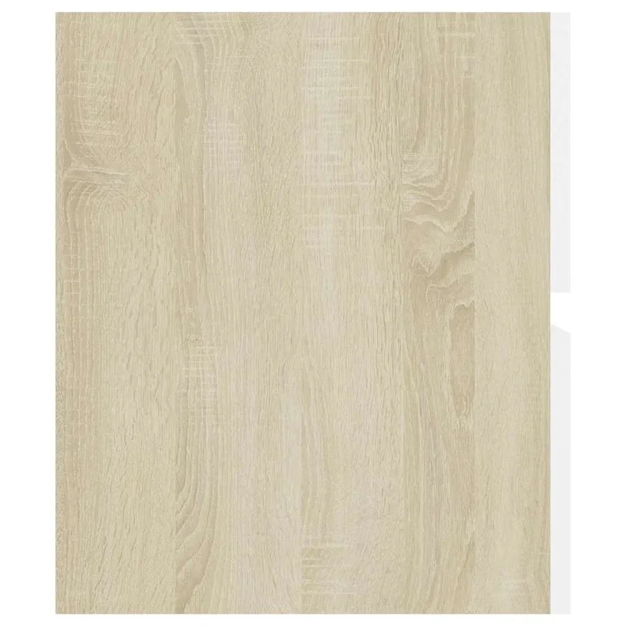 Ensemble de meubles de bain Blanc et chêne sonoma Aggloméré - 14