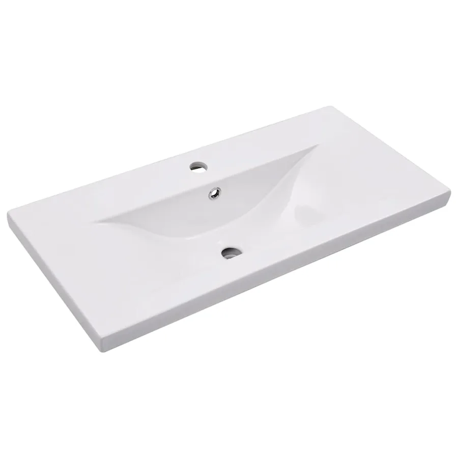 Ensemble de meubles de bain Blanc et chêne sonoma Aggloméré - 16