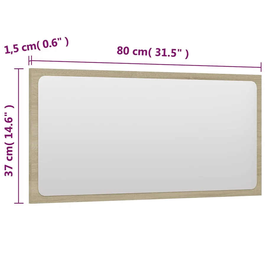 Ensemble de meubles de bain Blanc et chêne sonoma Aggloméré - 17