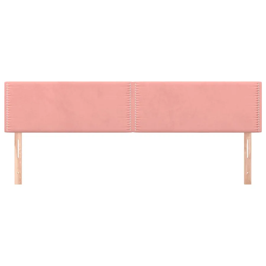 Têtes de lit Rose 160x5x78/88 cm Velours - 3