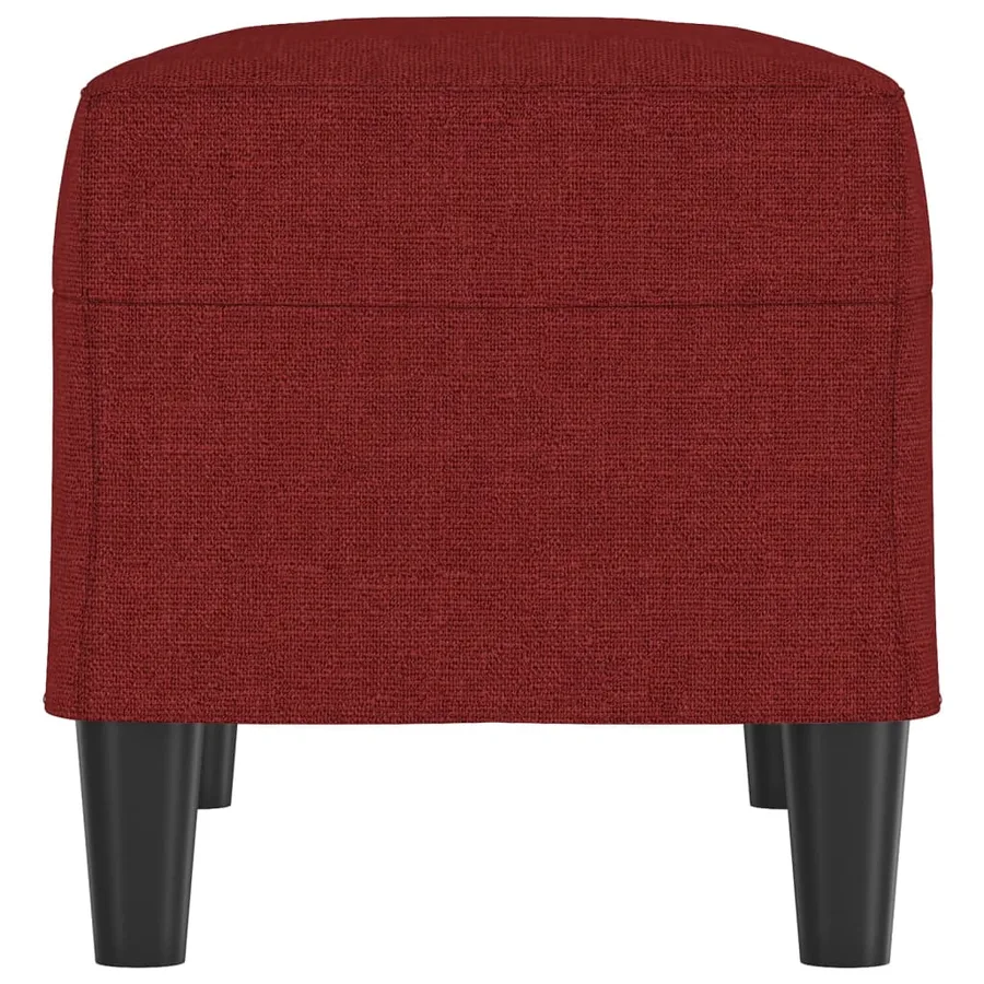 Banc Rouge bordeaux 70x35x41 cm Tissu - 4