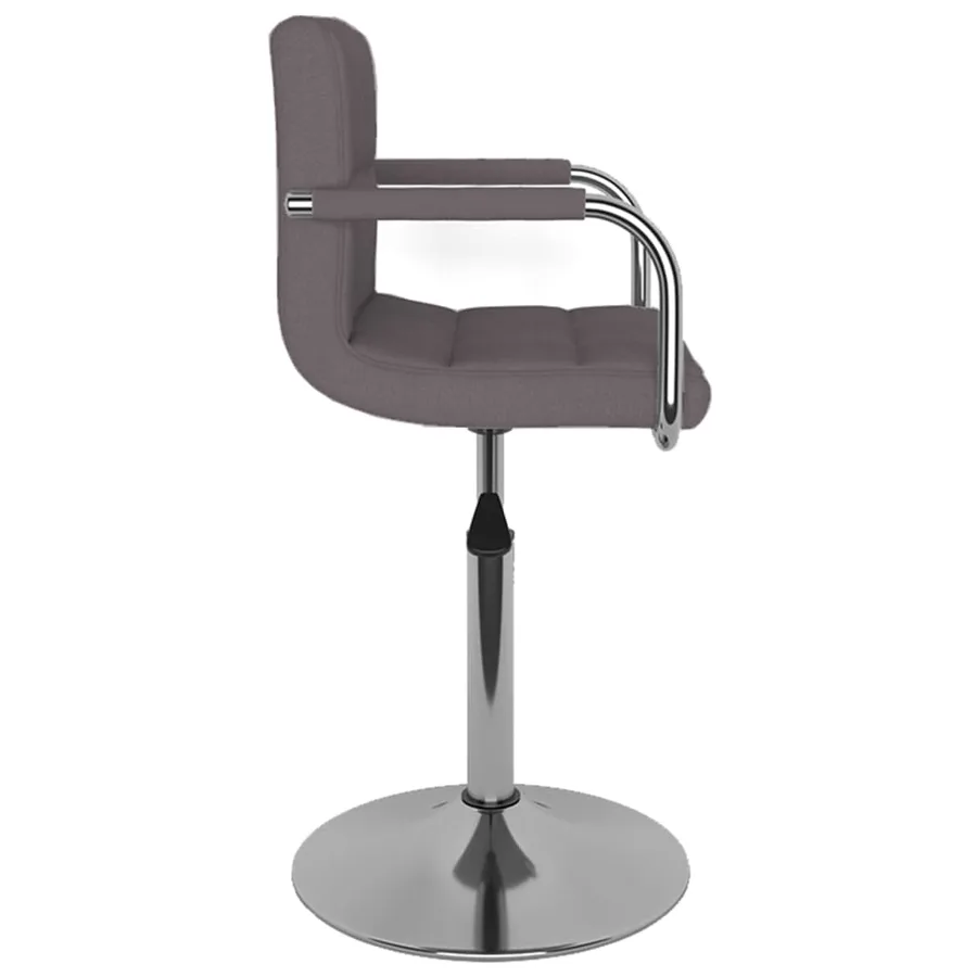 Chaise de salle à manger Taupe Tissu - 3