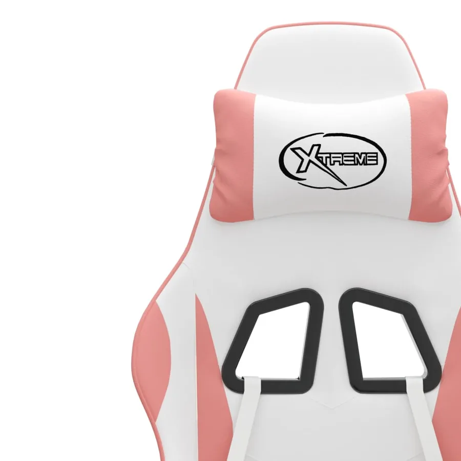 Chaise de jeu Blanc et rose Similicuir - 11