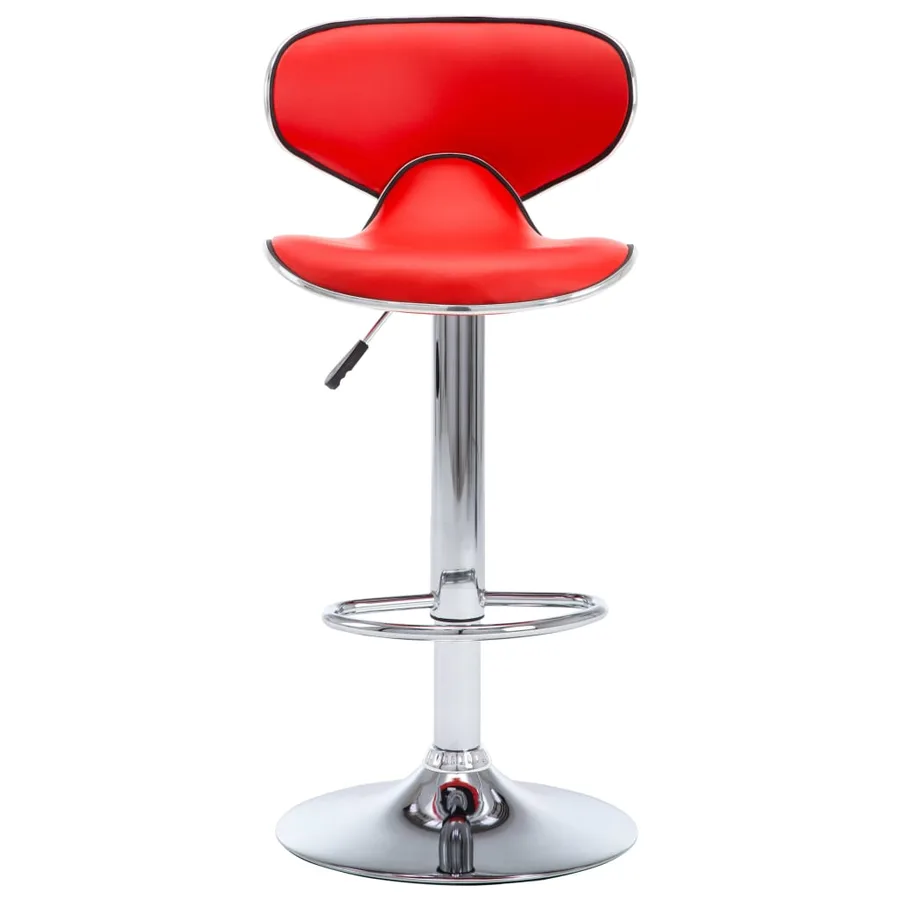 Tabourets de bar 2 pcs rouge similicuir - 4