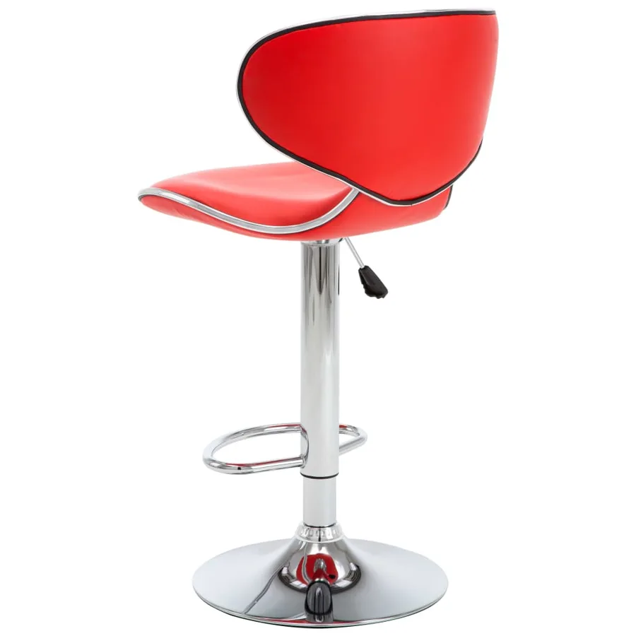 Tabourets de bar 2 pcs rouge similicuir - 6