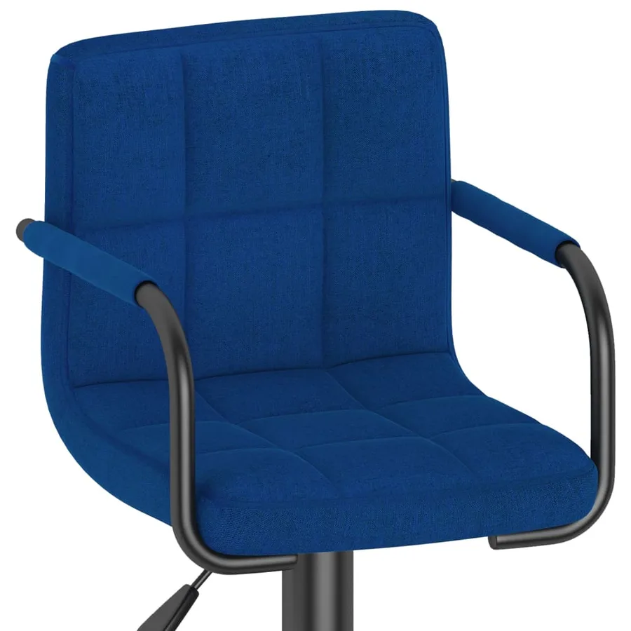 Tabouret de bar Bleu Tissu - 7