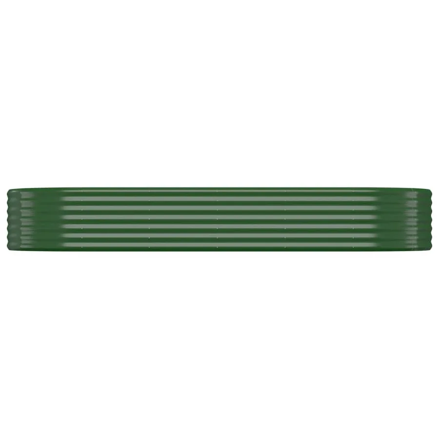 Lit surélevé de jardin Acier galvanisé 249x100x36cm Vert - 3