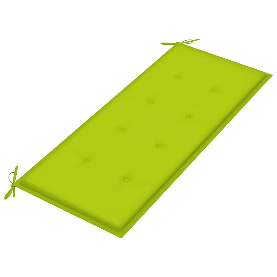 Banc de jardin 2 places avec coussin 120 cm Bois d'eucalyptus - 8