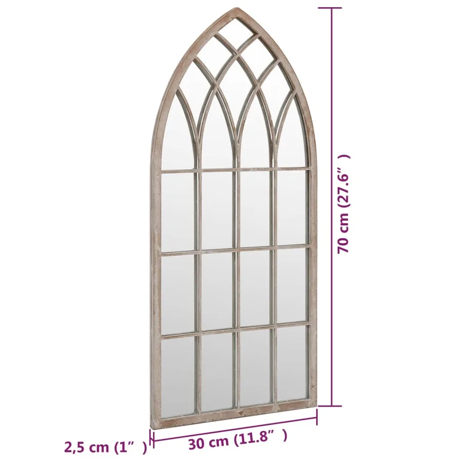 Miroir Sable 70x30 cm Fer pour utilisation à l'intérieur - 6