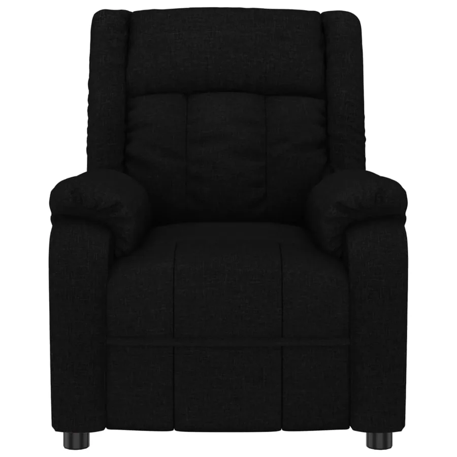 Fauteuil inclinable Noir Tissu - 3