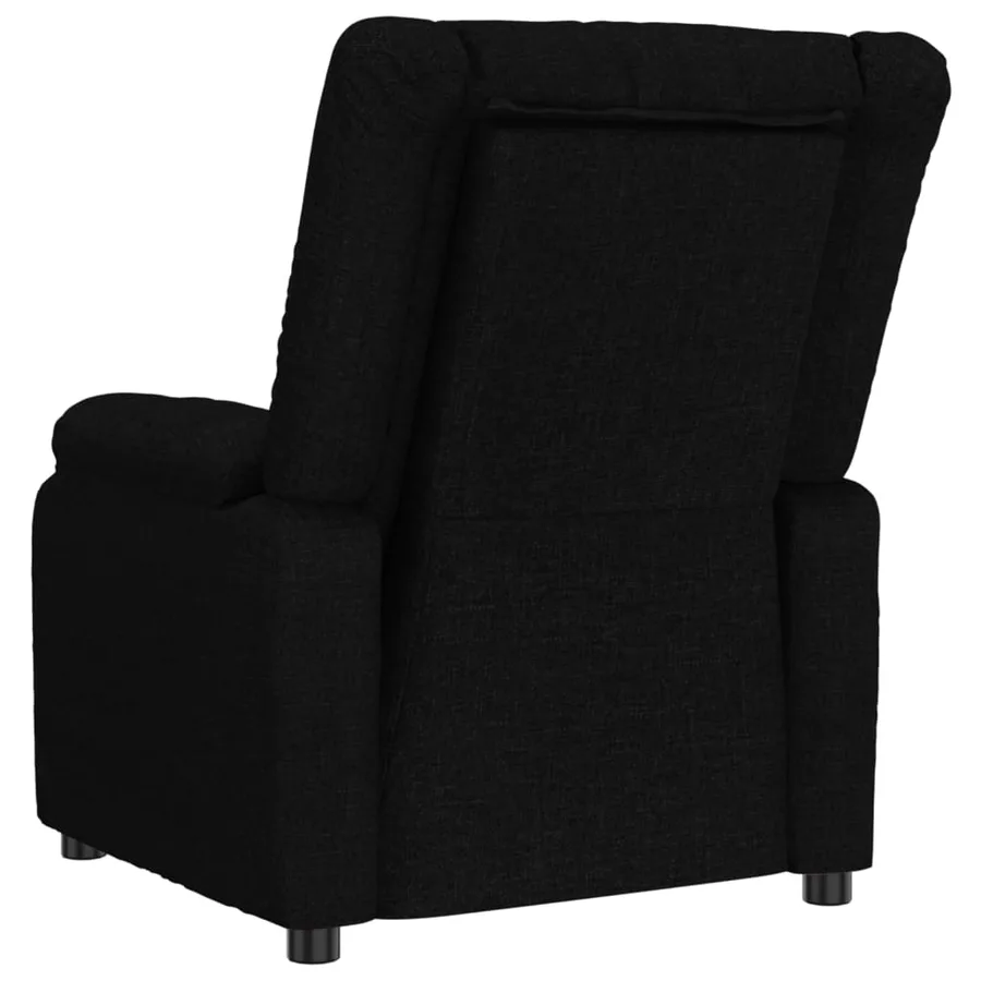 Fauteuil inclinable Noir Tissu - 6