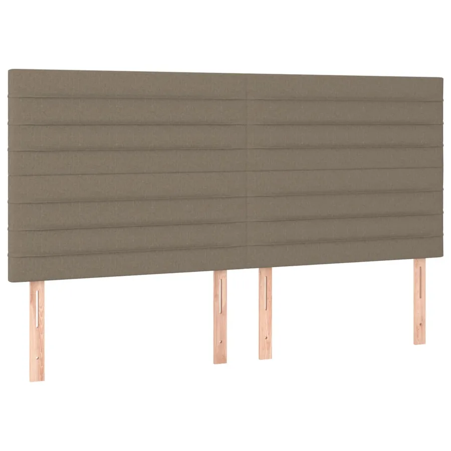 Cadre de lit sans matelas taupe 180x200 cm tissu - 8