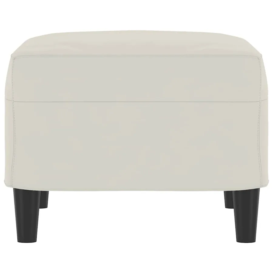 Repose-pied Crème 60x50x41 cm Velours - 4