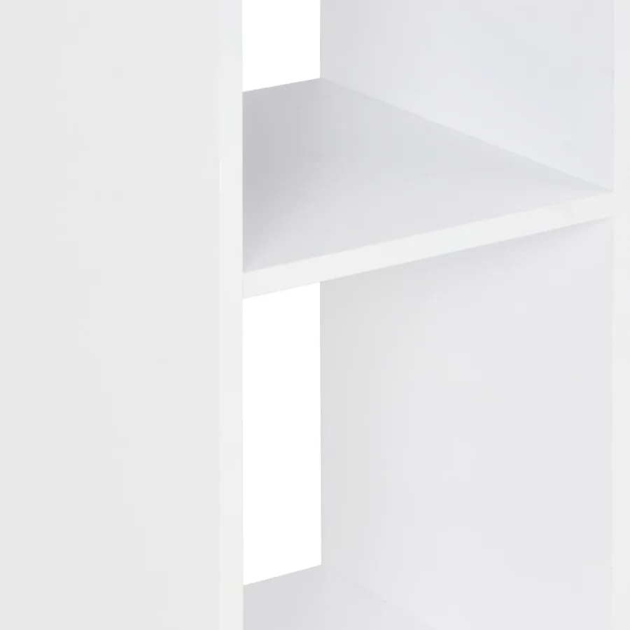 Table de bar Blanc et gris anthracite 60x60x110 cm - 5