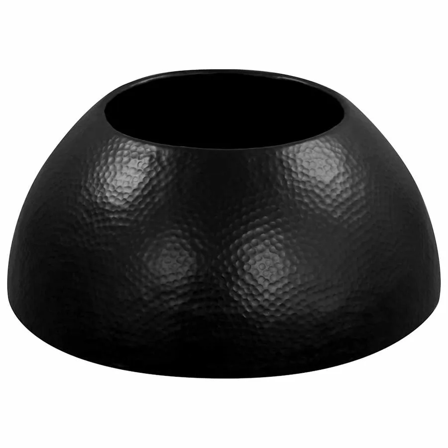 Table basse Aluminium martelé 70x30 cm Noir - 4