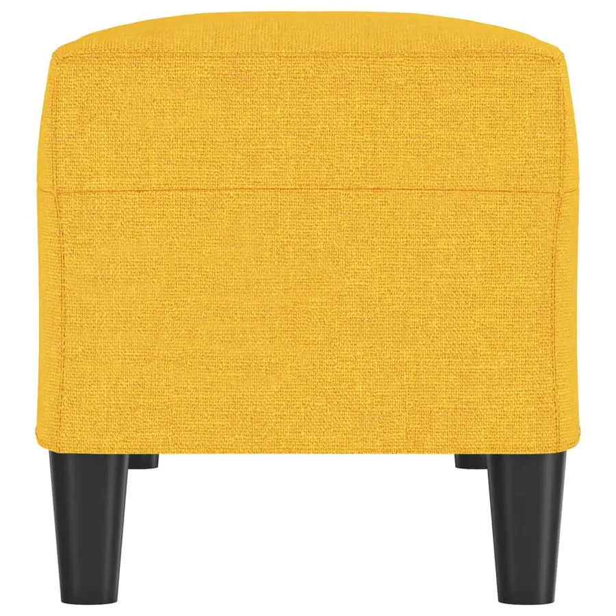Banc Jaune clair 100x35x41 cm Tissu - 4