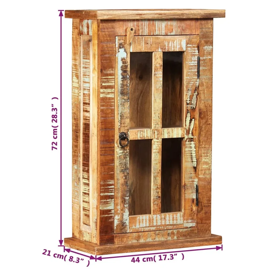 Armoire murale Bois massif de récupération 44 x 21 x 72 cm - 7