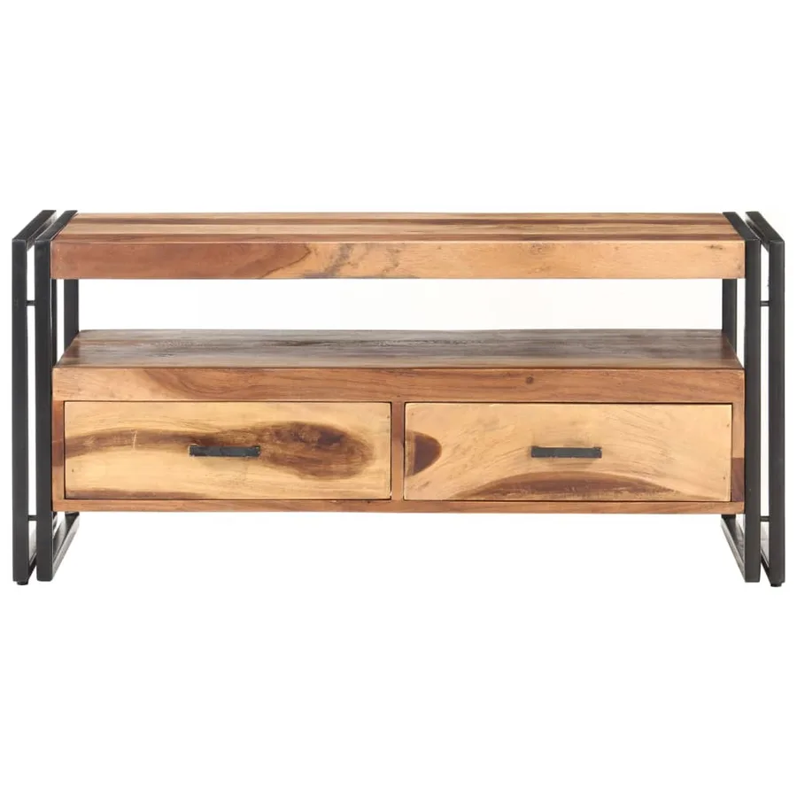 Table basse 100x55x45 cm Bois d'acacia massif - 2