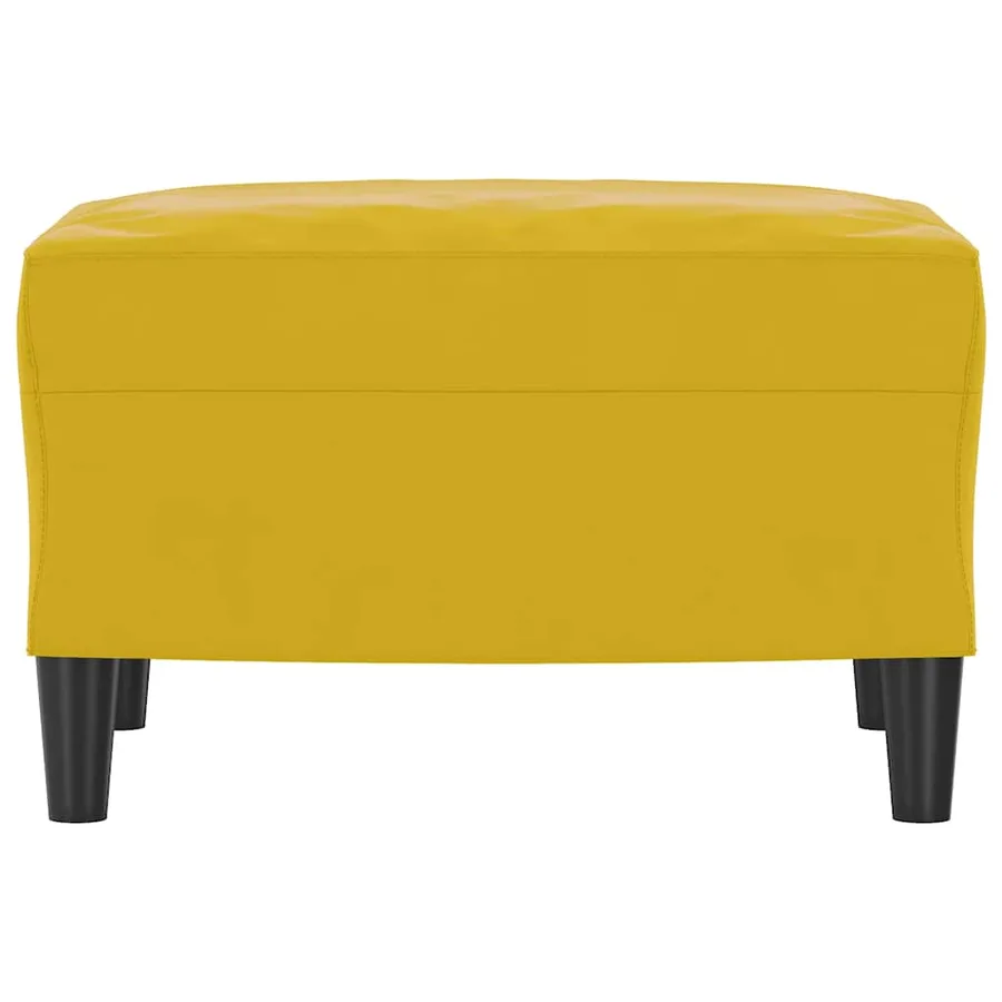 Repose-pied Jaune 60x50x41 cm Velours - 3