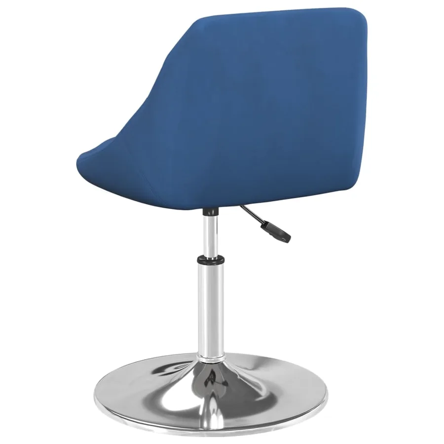 Chaises pivotantes à manger lot de 2 Bleu Velours - 6