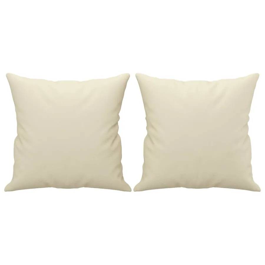 Ensemble de canapés 3 pcs avec coussins crème similicuir - 6
