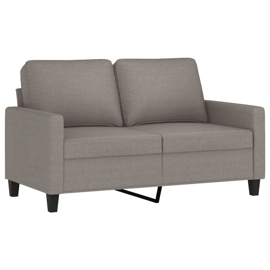 Ensemble de canapés 2 pcs avec coussins Taupe Tissu - 3