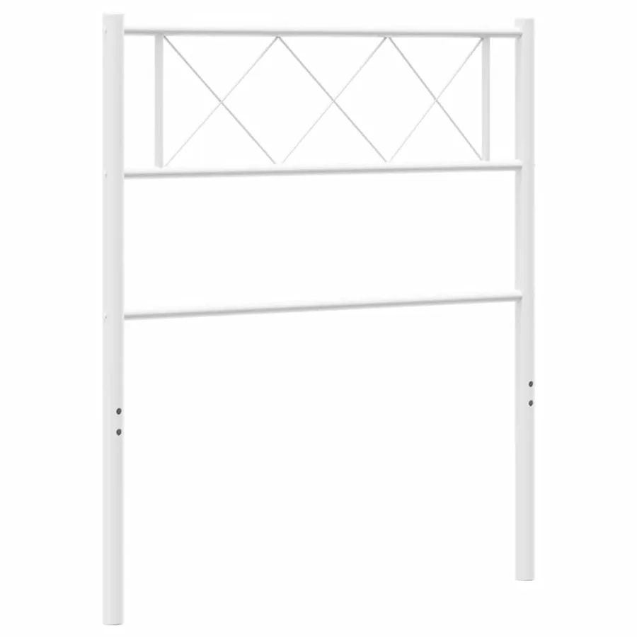 Tête de lit de remplacement métal blanc 75 cm - 2