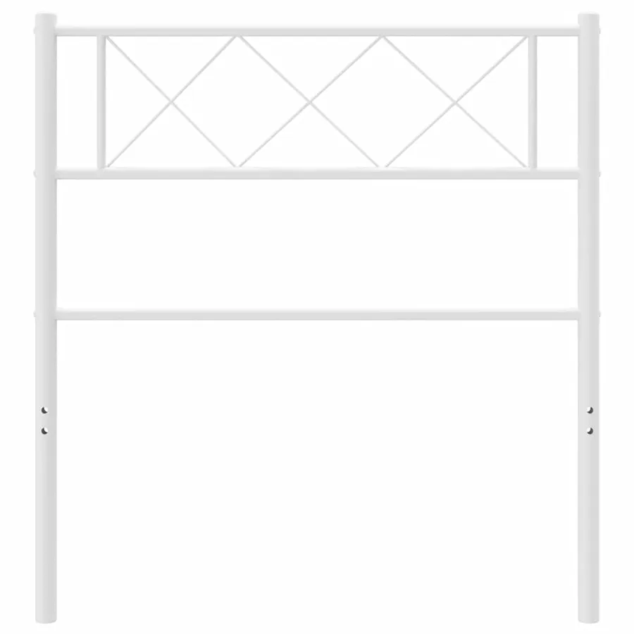 Tête de lit de remplacement métal blanc 75 cm - 3