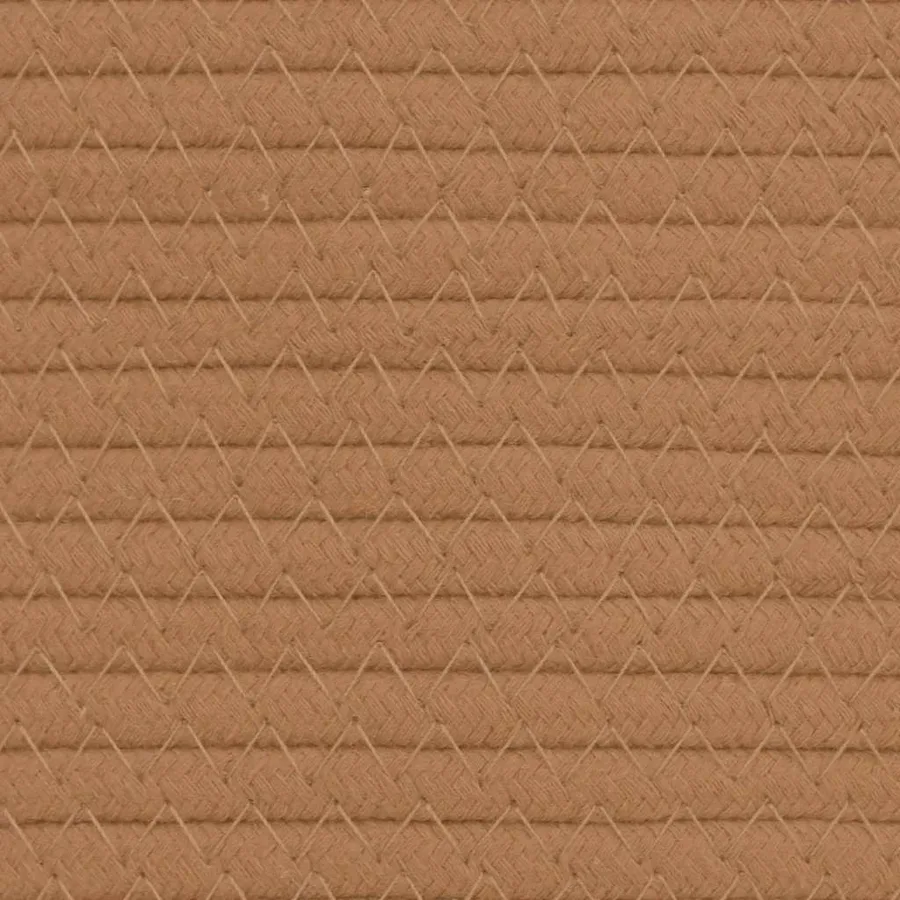 Panier de rangement marron Ø40x35 cm coton - 7
