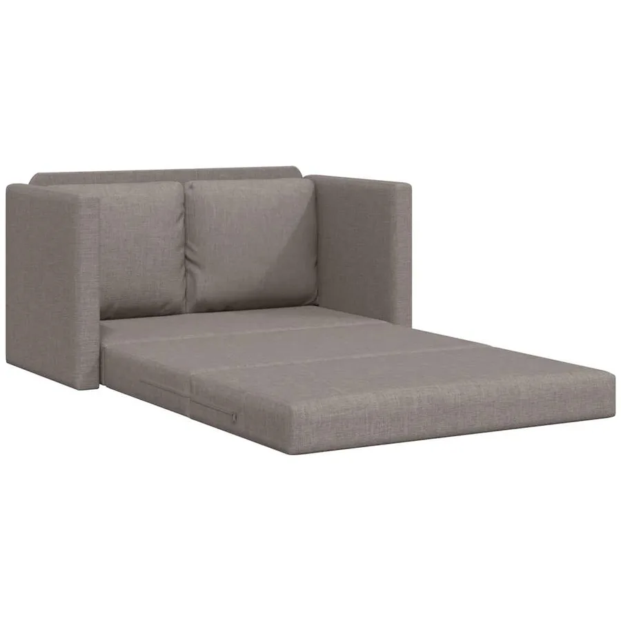 Canapé-lit 2 en 1 taupe 112x174x55 cm tissu - 4