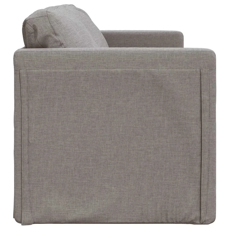 Canapé-lit 2 en 1 taupe 112x174x55 cm tissu - 7