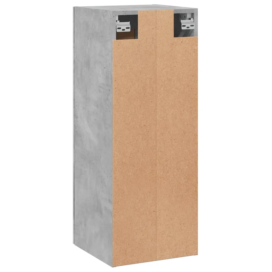 Armoire murale gris béton 34,5x34x90 cm bois d'ingénierie - 8