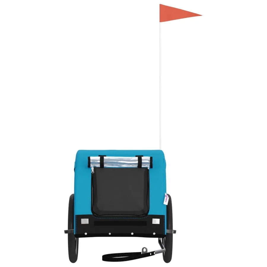 Remorque de vélo pour animaux de compagnie bleu et noir - 3