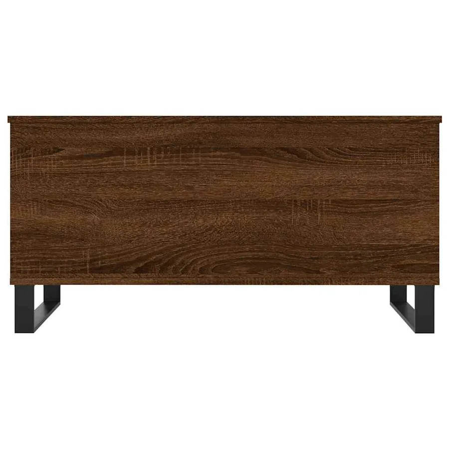 Table basse Chêne marron 90x44,5x45 cm Bois d'ingénierie - 6