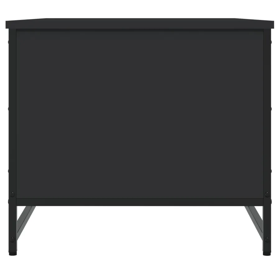 Table basse noir 85,5x51x45 cm bois d'ingénierie - 7