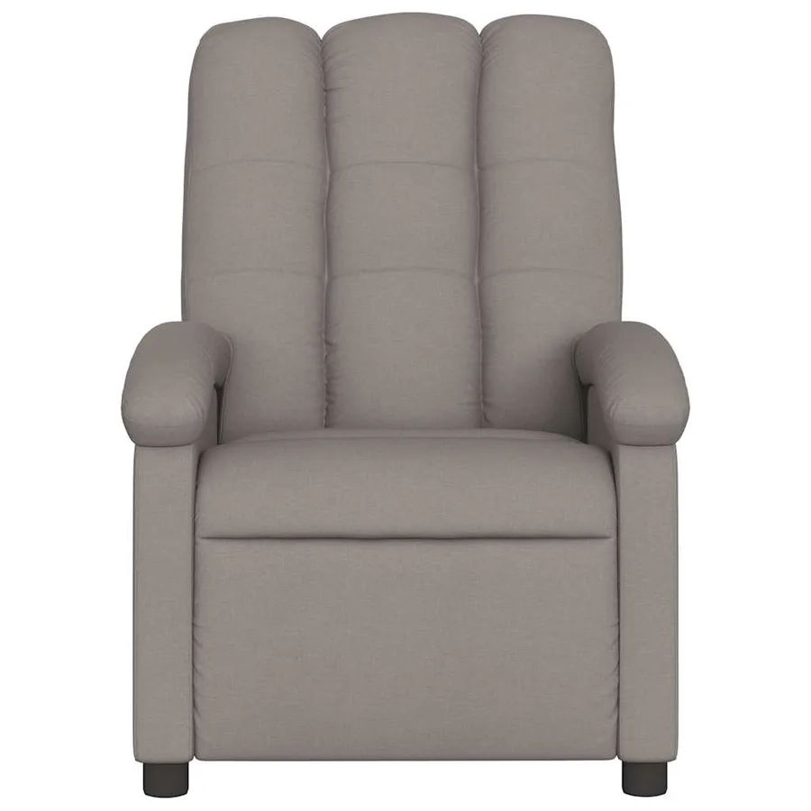 Fauteuil de massage inclinable Taupe Tissu - 4
