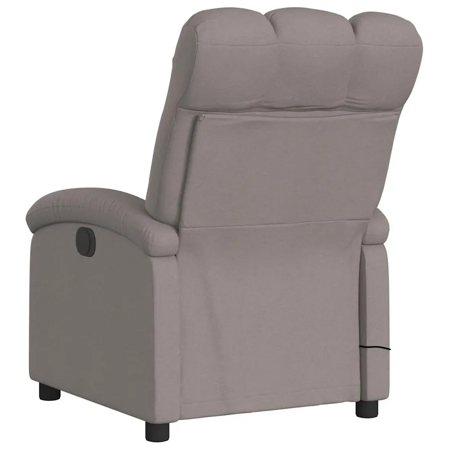 Fauteuil de massage inclinable Taupe Tissu - 6