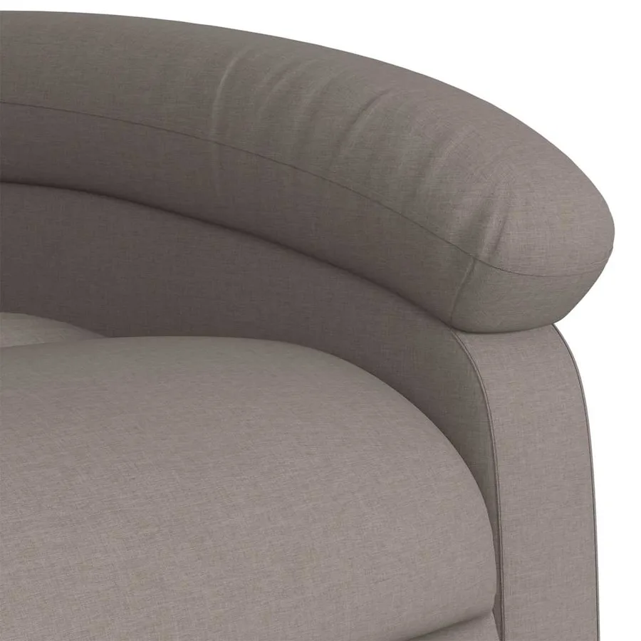 Fauteuil de massage inclinable Taupe Tissu - 9