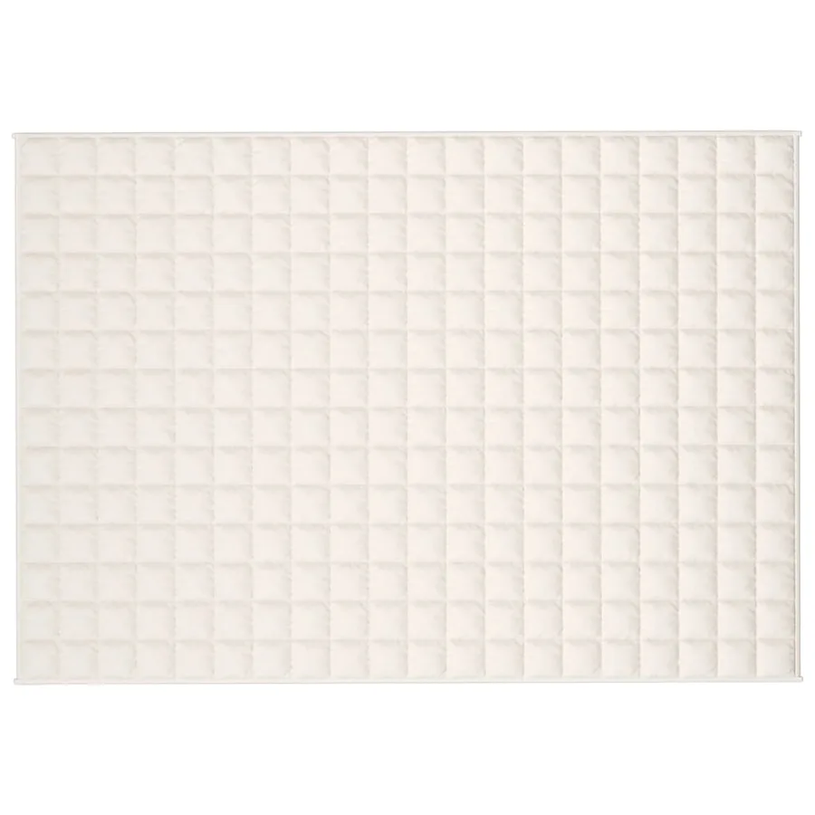 Couverture lestée Crème clair 138x200 cm 6 kg Tissu - 3